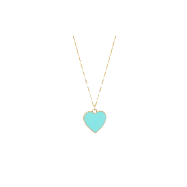 Enamel Heart Necklace