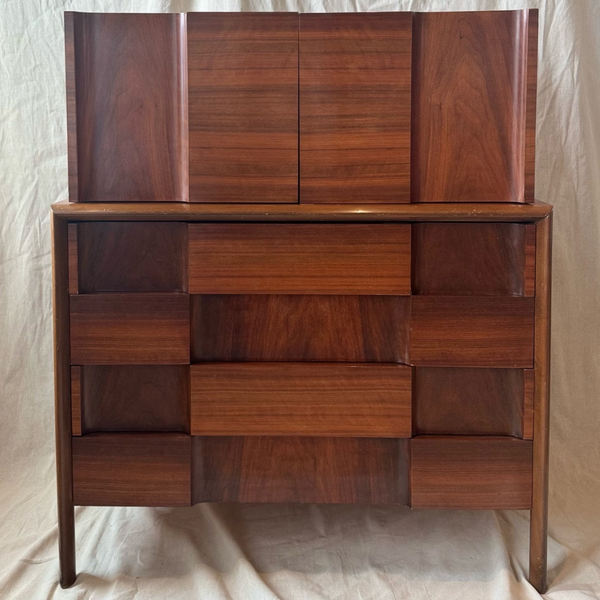 Vintage Checkerboard Cabinet