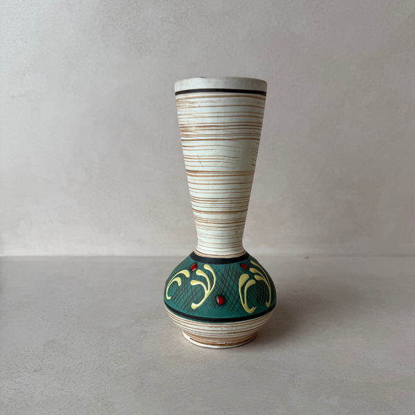 Vintage Yellow Splatter Vase