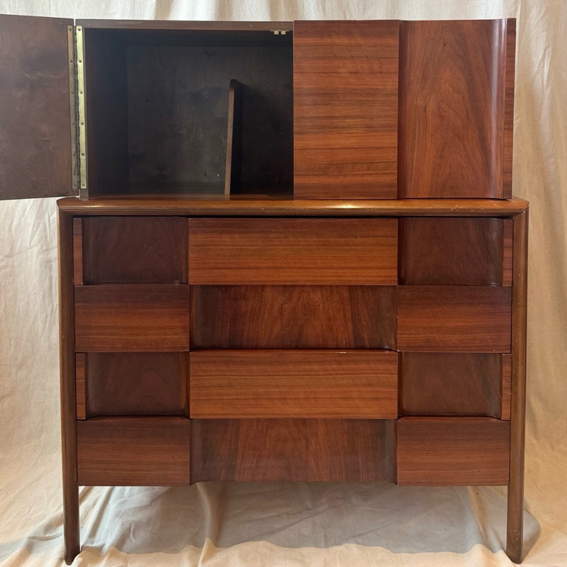 Vintage Checkerboard Cabinet