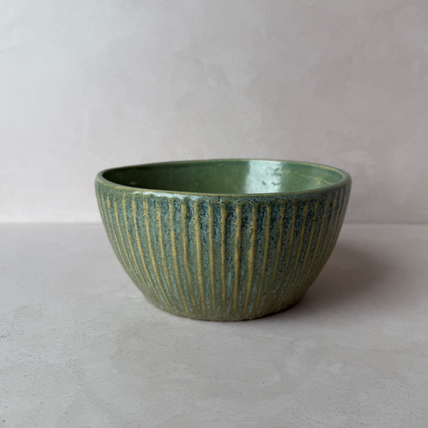 Vintage Green & Yellow bowl