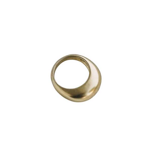 Thin Brass Bubble Ring