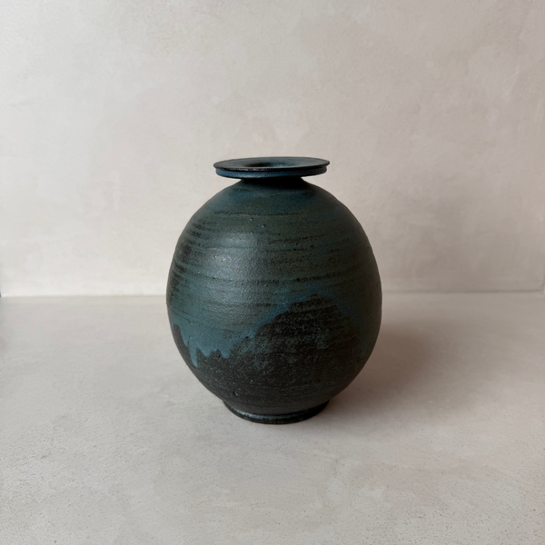 Vintage Green Drippy Vessel