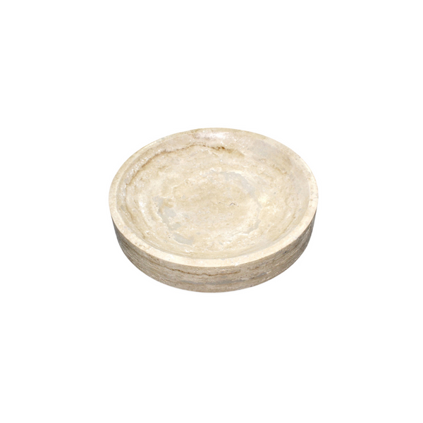 Travertine Low Bowl