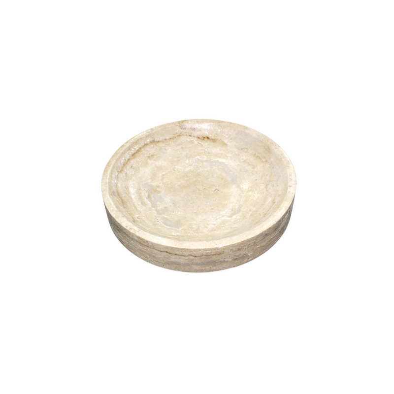 Travertine Low Bowl