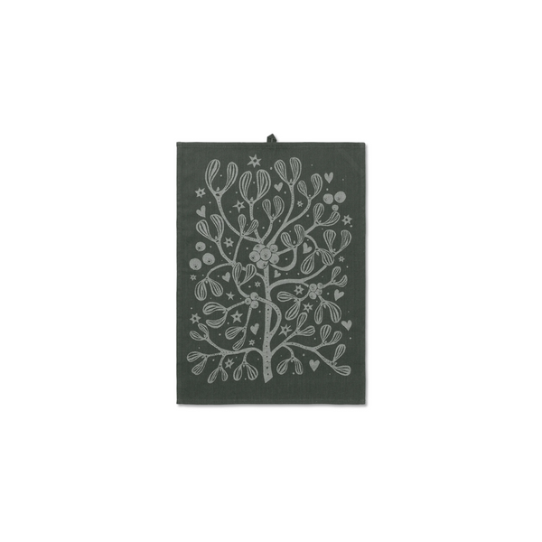 Mistletoe Tea Towel