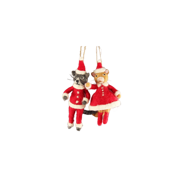 Mr. and Mrs. Cat Clause Ornament