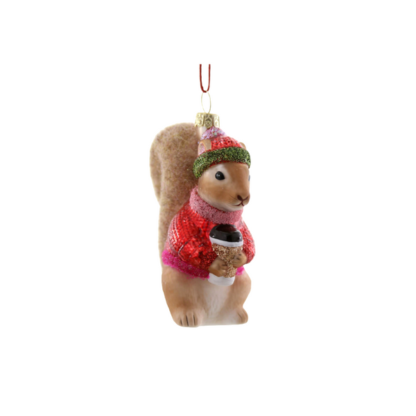 Cozy Squirrel Ornament